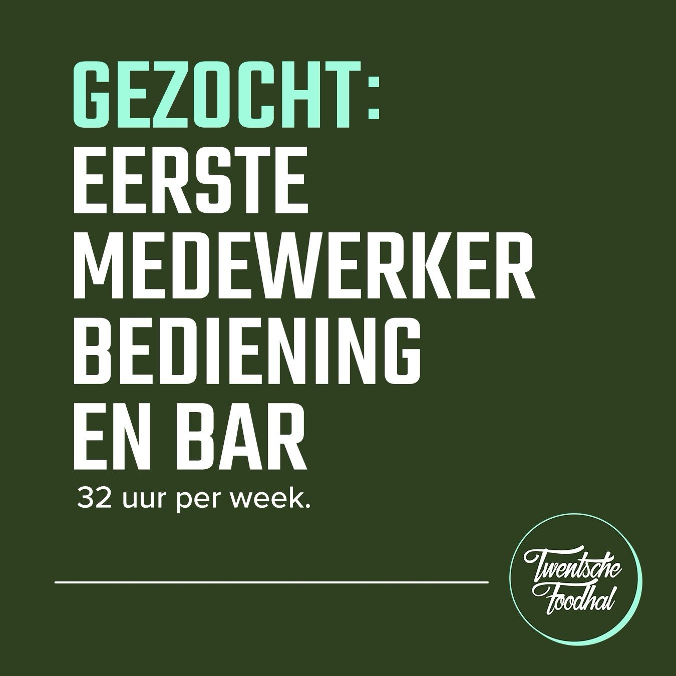 eerste medewerker gezocht